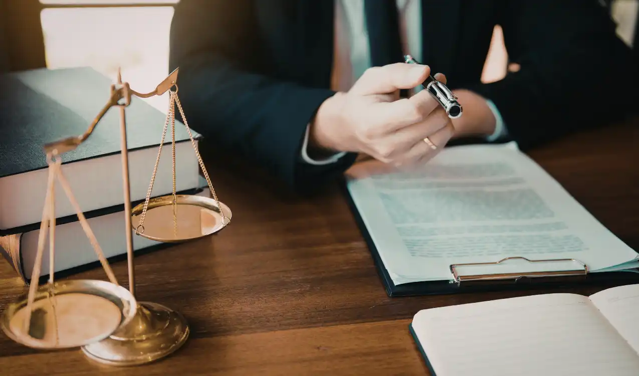 Solicitor reviewing auction legal pack documents for property purchase