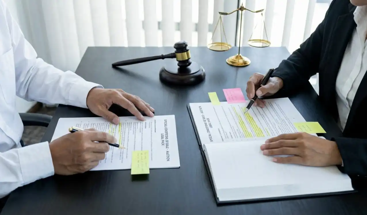 Special conditions of sale in auction legal pack — solicitor reviewing clauses before bidding on UK property