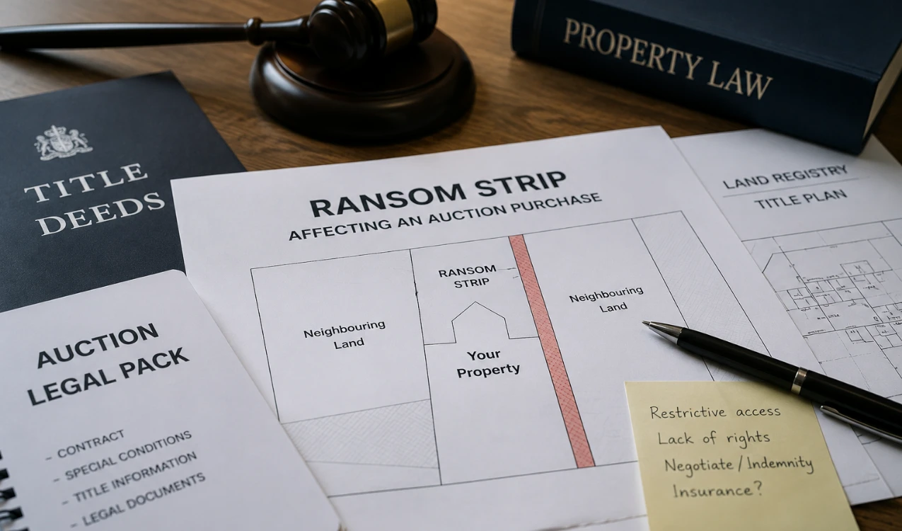 Ransom strip affecting an auction purchase