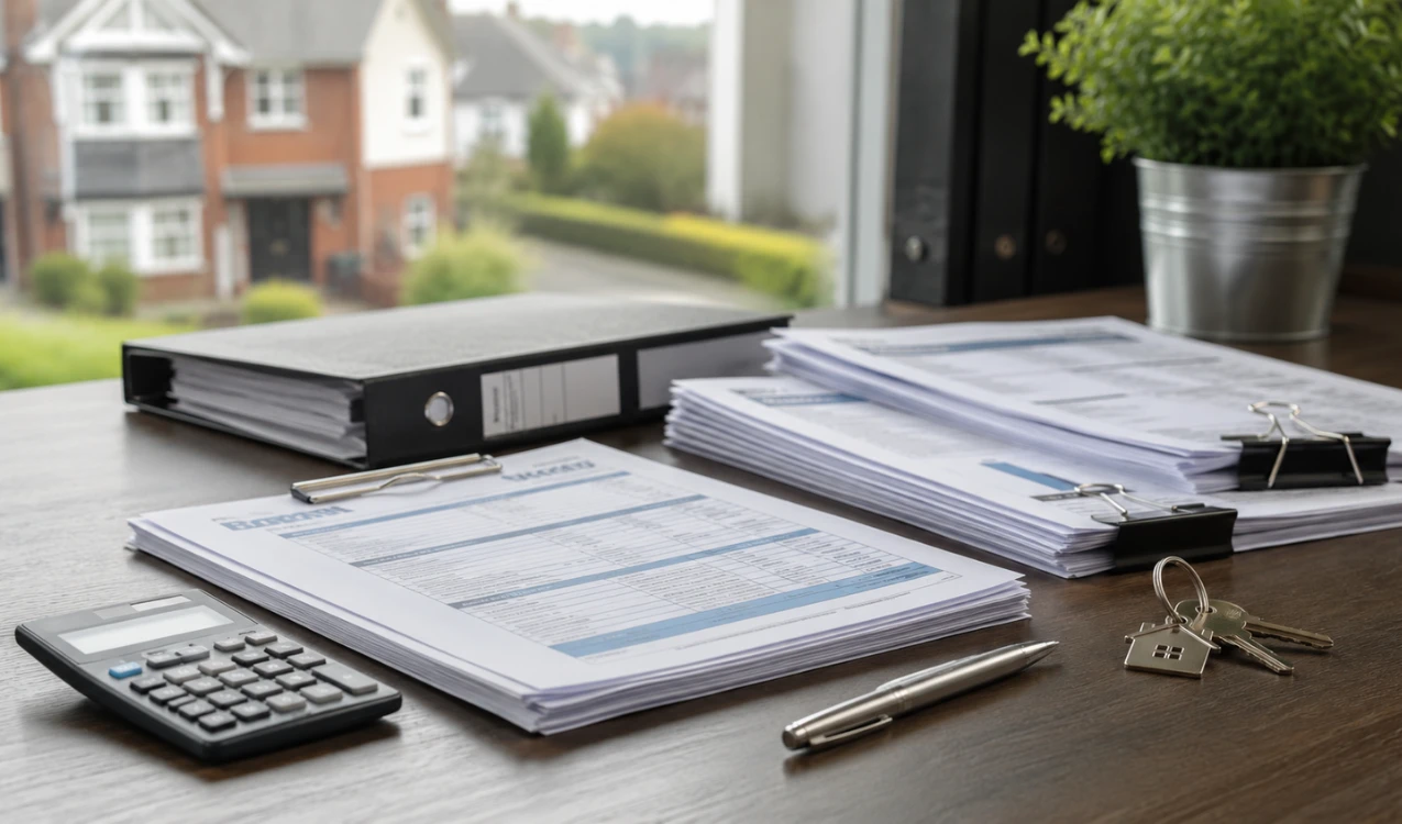 FME1 form documents for a freehold property with shared estate charges